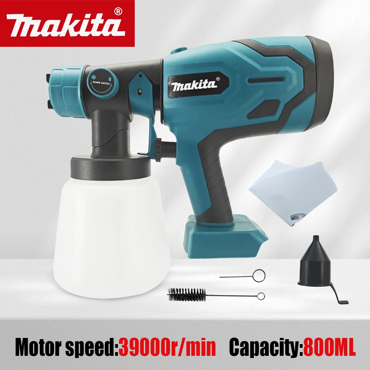 Heat Gun Paint Strip - Makita 800ML elektrisch spuitpistool, krachtige verfspuit