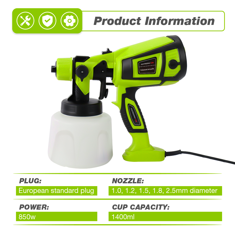 850W elektrisch verfspuitpisto - Heat Gun Paint Strip recensie en prijs