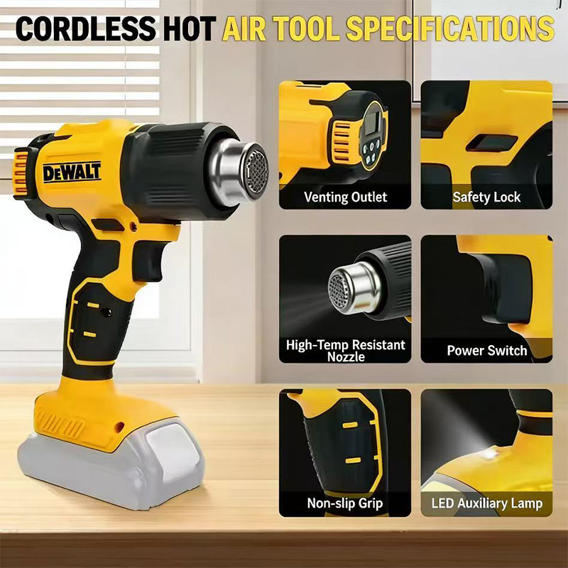 20V multifunctionele hetelucht - Heat Gun Paint Strip recensie en prijs