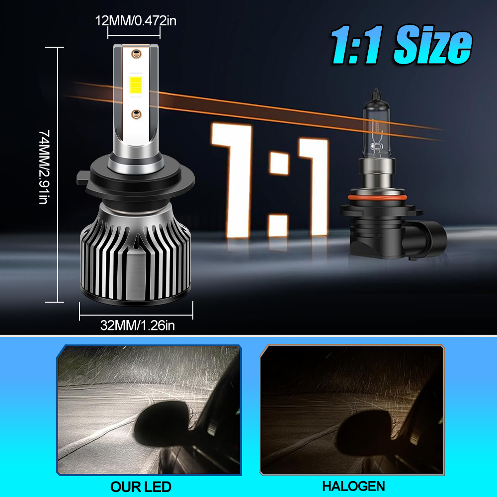 9012 Hir2 Led Koplamp 120W 200 - Headlight Aiming Tool recensie en prijs